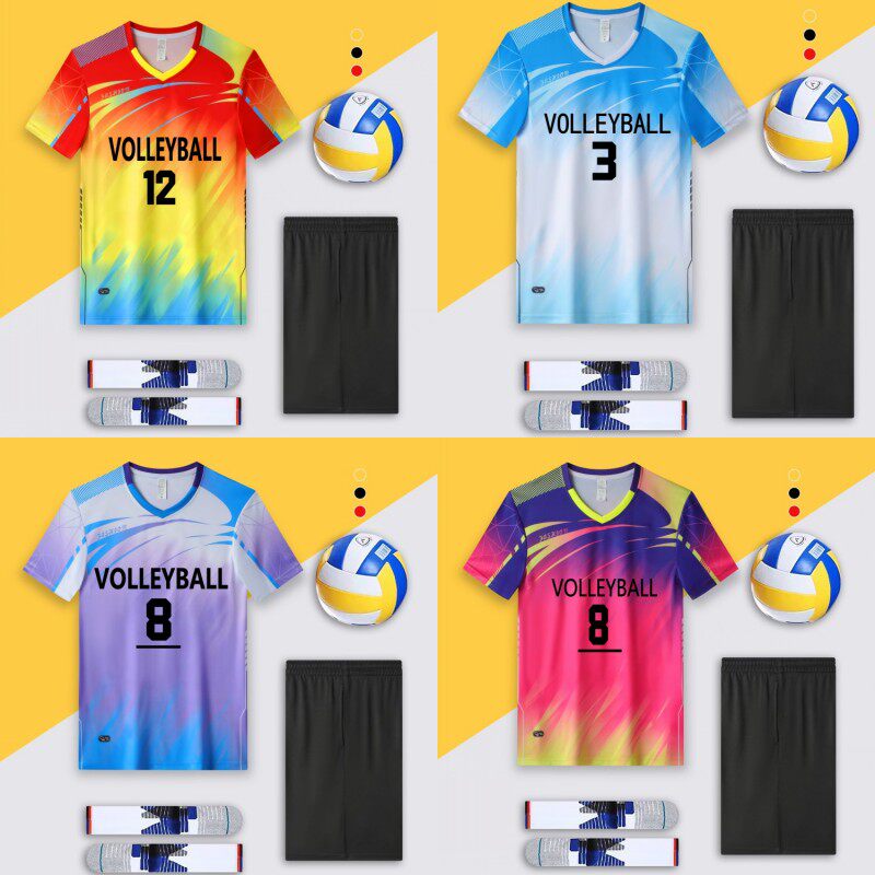 儿童排球服套装男童羽毛球服女童学生速干夏短袖跳绳乒乓球网球服