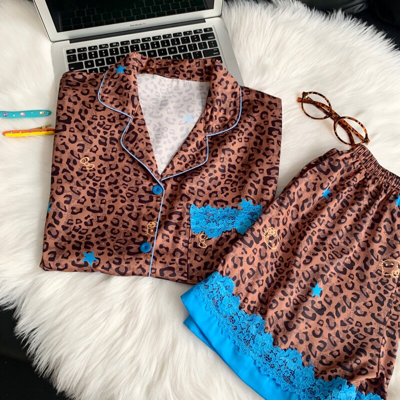 大码缎面高级感家居服套装
