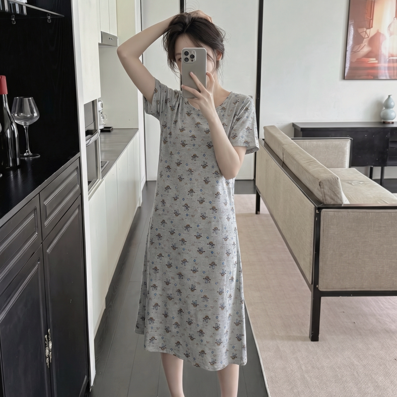 灰色大码宽松休闲家居服潮