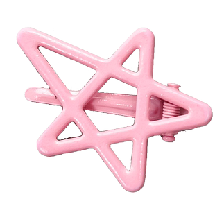 可爱糖果色星星鸭嘴夹发夹卡子儿童金属蓝色黑色侧边夹后脑勺刘海