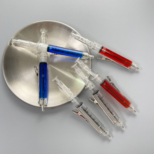 仿真针筒蓝色红色白色发夹大号个性 搞笑搞怪稀奇古怪夹子刘海奇葩