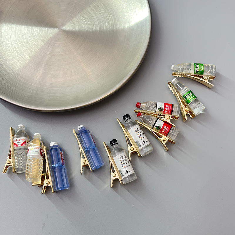 鸭嘴夹搞怪仿真矿泉水瓶个性趣味