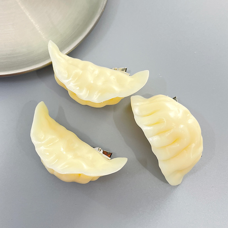 头发夹子搞怪趣味仿真饺子个性