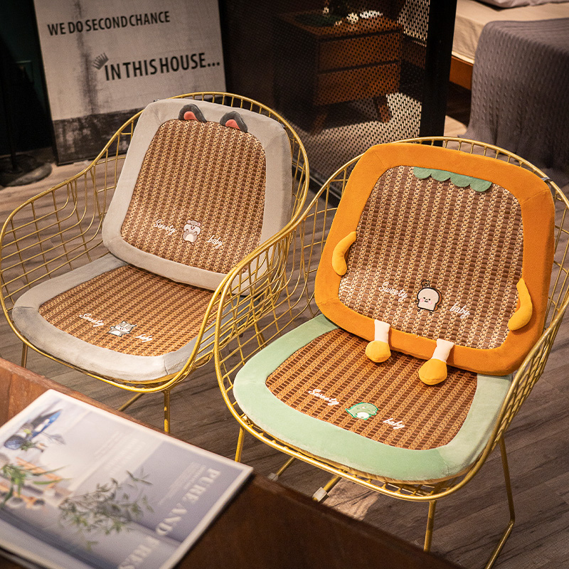 乳胶夏季凉席坐垫凉垫椅子垫办公室久坐学生屁股垫子屁垫座垫