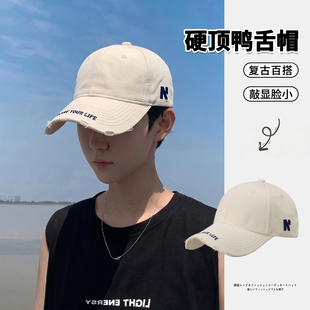 帽子男款加大加深鸭舌帽男款夏季透气硬顶棒球帽男2026新款男生潮