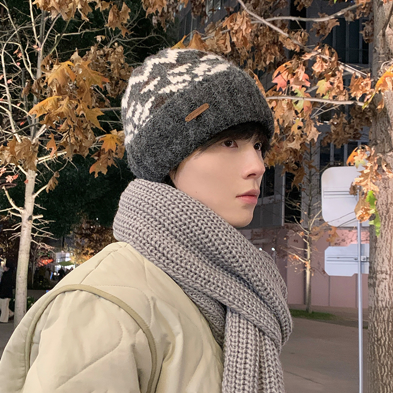 青少年高级感好看！学生毛线帽