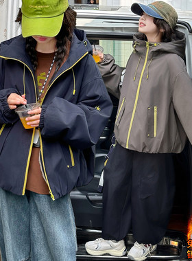 女童加厚兔毛派克服保暖外套