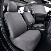 通用型汽车德绒坐垫套弹力座椅罩前排全包围万能薄透气防尘脏四季