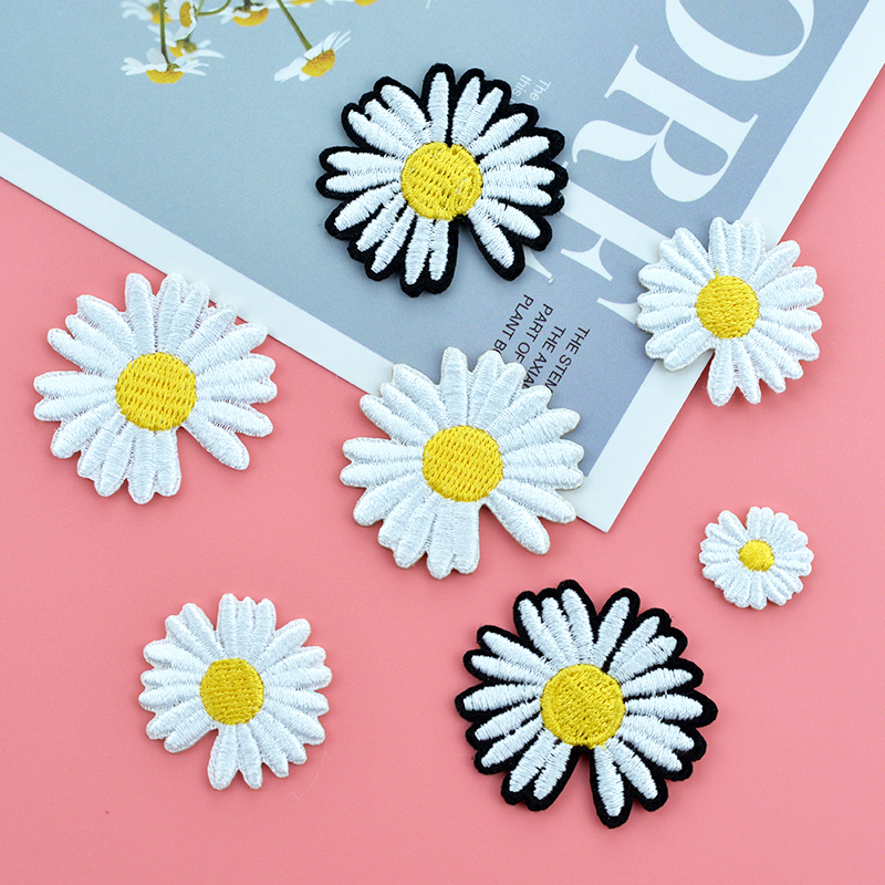 补洞衣贴雏菊花图案衣服装饰补丁破洞修补刺绣布贴自粘贴布补丁贴|ruв категории домашний ткань, швейная diy материалов, инструментов и готовой продукции, швейная diy аксессуары/аксессуары/аксессуары, ткань паста - от Buy2taobao.com для оказания профессиональной услуги покупки агента Taobao