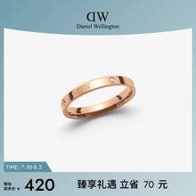 DW戒指女 CLASSIC玫瑰金星辰情侣对戒小众设计锆石镶钻高级感婚戒