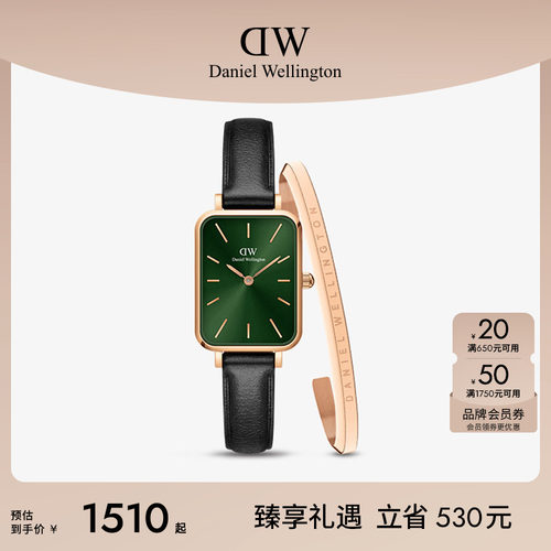 dw小绿表手镯套装复古时尚小方表