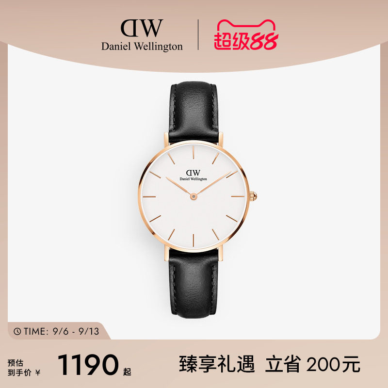 DW手表皮带石英女表32mm图片
