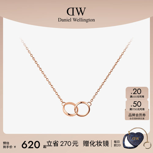 dw小双环锁骨链小众轻奢简约项链