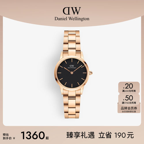 DW情侣精钢石英表32MM