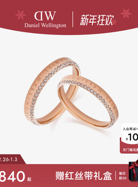 DW欧拉锆石情侣对戒轻奢闪耀