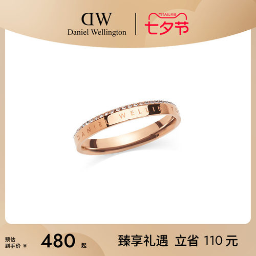 DW欧拉锆石戒指轻奢闪耀