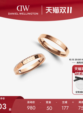 DW情侣对戒精巧质感浪漫时尚