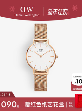 【新年礼物】DW女士手表PETITE系列流金石英腕表女款轻奢女士气质