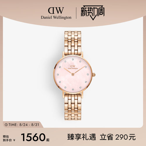 dw手表星辰贝手链流金石英腕表女
