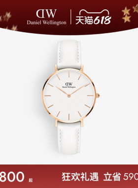 DW手表女款 PETITE系列优雅皮质圆表简约石英表32MM