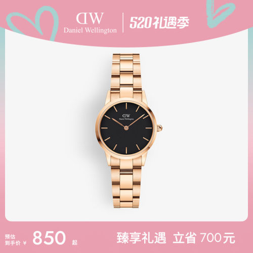 DW情侣精钢石英表28MM