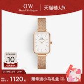 情人节礼物 DW女手表QUADRO系列小方表轻奢小众小绿表腕表绿色