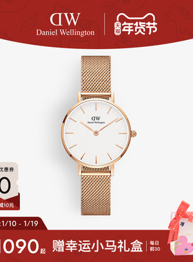 【新年礼物】DW女士手表PETITE系列流金石英腕表女款轻奢女士气质