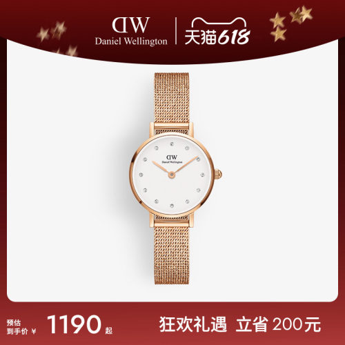 DW闪耀星辰流金表石英机芯女表