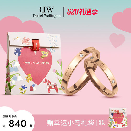 DW闪耀星辰情侣对戒婚戒女礼物