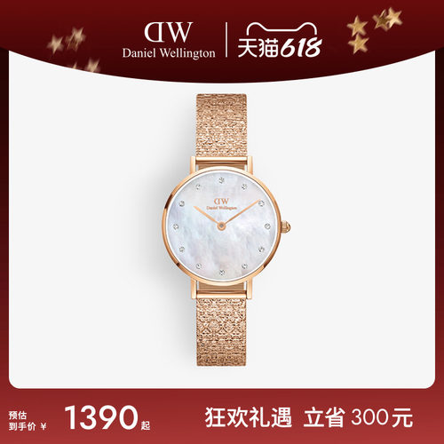手表dw星辰贝母盘轻奢石英机芯女