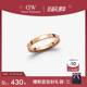 CLASSIC玫瑰金星辰情侣对戒小众设计 圣诞礼物 DW戒指情侣对戒