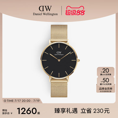 DW轻奢流金表女款石英表