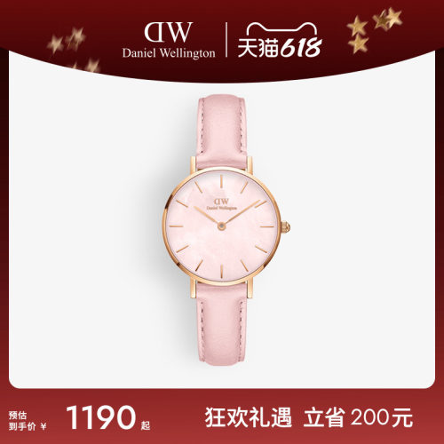 dw手表花时系列石英机芯女表