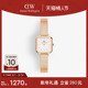 DW手表女 QUADRO系列方形钢琴腕表22×22MM 丹尼尔惠灵顿
