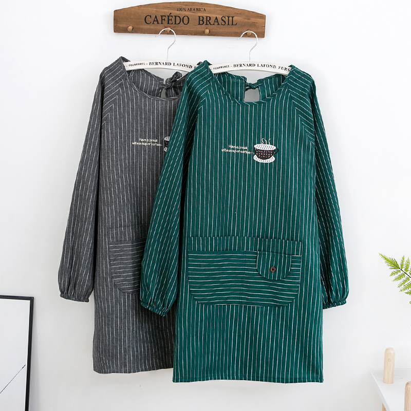 纯棉时尚男女全包袖套反穿衣围裙