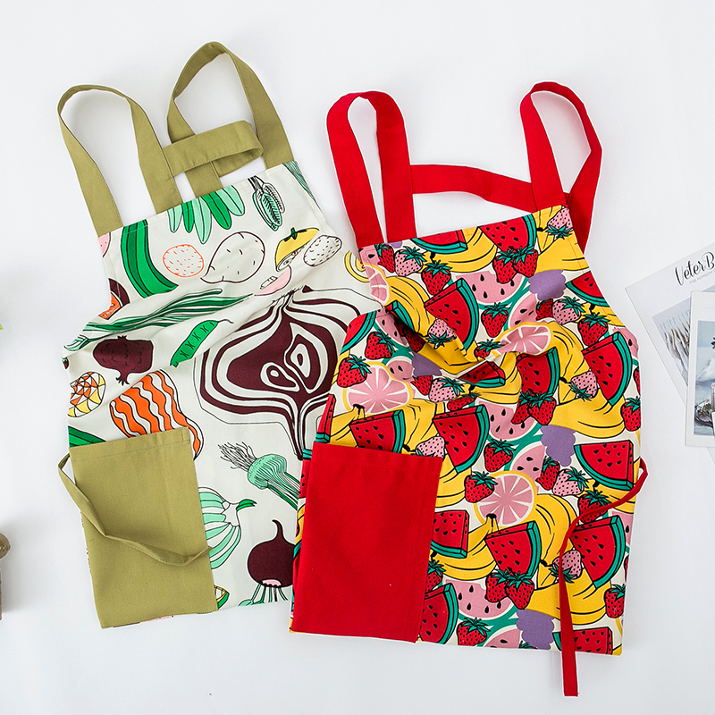 围裙家用厨房做饭纯棉厨师防污