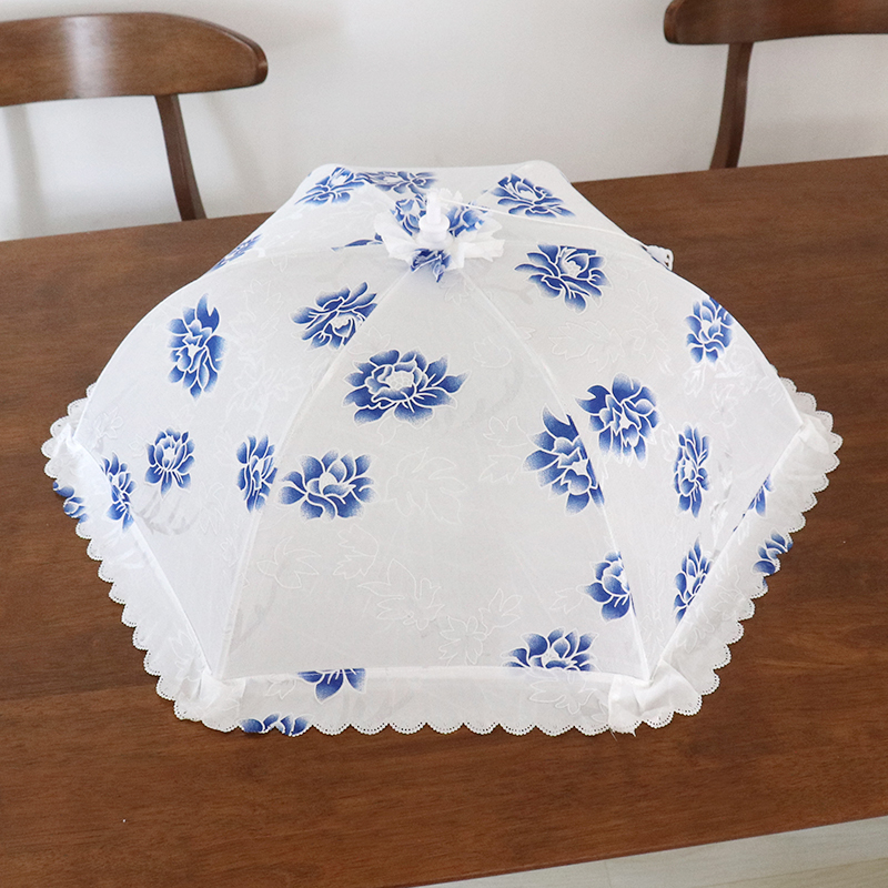 家用折叠全布透气防苍蝇餐桌罩