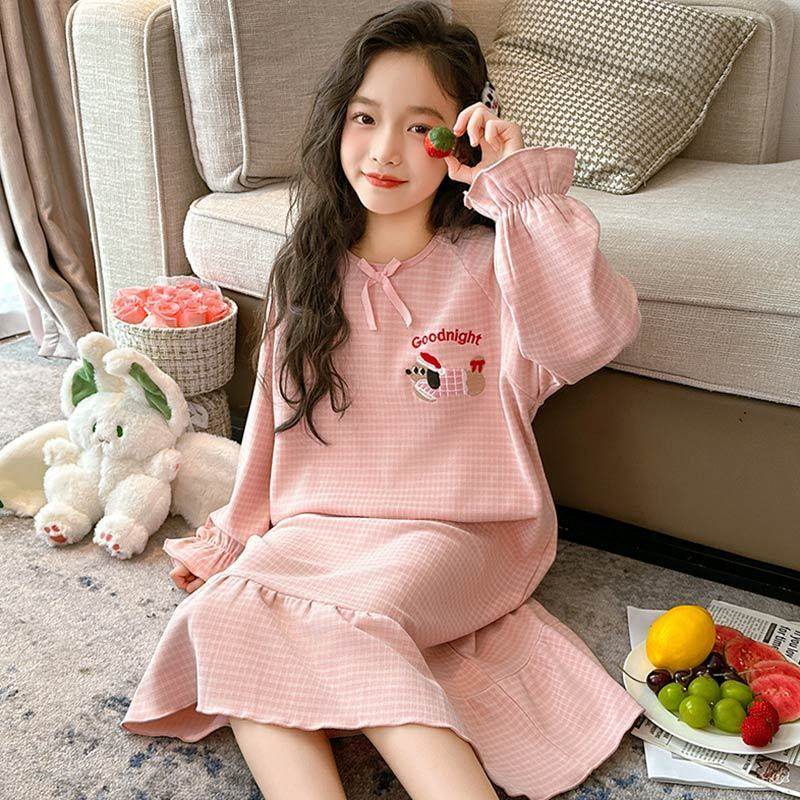 长袖德绒女童睡裙秋冬款套头可爱薄绒保暖中大童儿童睡裙女孩睡裙,童装/婴儿装/亲子装,家居裙/睡裙,淘宝优惠券,粉丝福利购,淘宝优惠卷