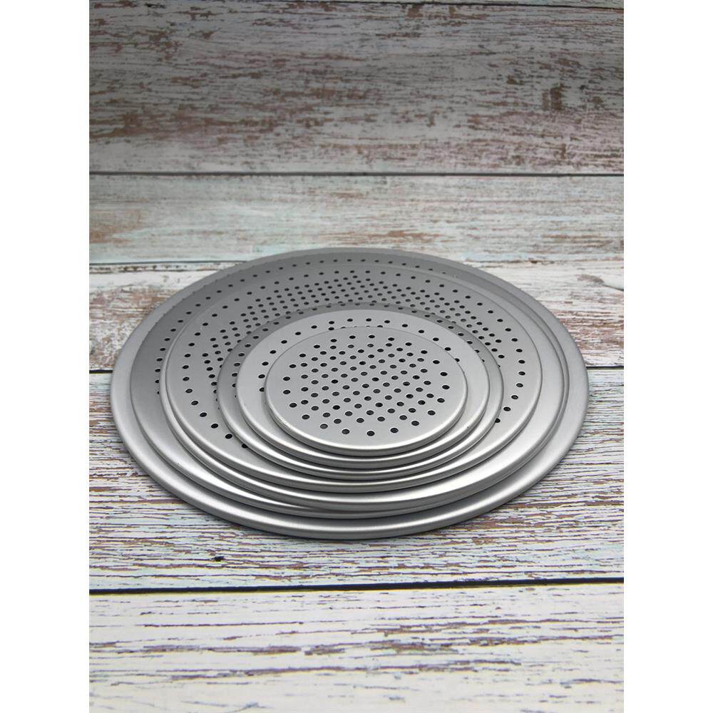 铝合金披萨烤网带孔凉网冲孔垫片箅子多功能烤盘盖子网烘焙烤箱用