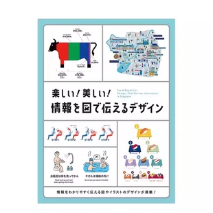 情報を図で伝えるデザイン平面 PIE出版 楽しい 现货 视觉 正版 太美了 进口 好玩 书 用图表传达信息设计 日本原装 美しい