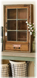 法式 孤品 怀旧风格 壁柜 实木复古做旧吊柜