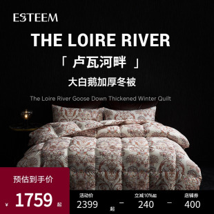 专柜同款 ESTEEM 宜庭卢瓦河畔绒丝保暖加厚冬被被芯家用被子