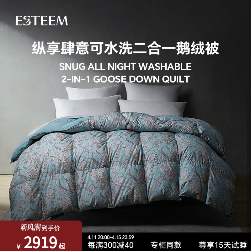 ESTEEM/宜庭匈牙利进口艾伯塔95鹅绒可水洗二合一被【专柜同款】