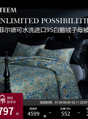ESTEEM/宜庭菲尔德可水洗俄罗斯进口95鹅绒子母被子【专柜同款】