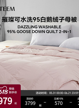ESTEEM/宜庭可水洗95鹅绒璀璨夏被春秋被子母被家用【专柜同款】