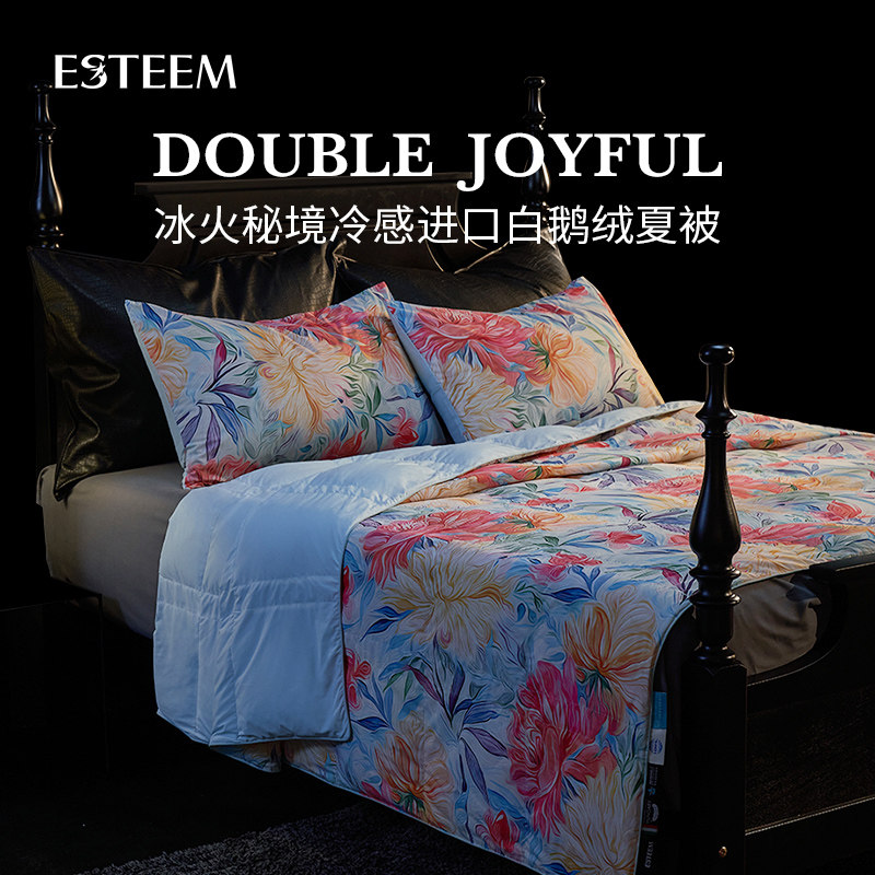 ESTEEM/宜庭【店播专属】冰火秘境匈牙利95白鹅绒可水洗空调夏被