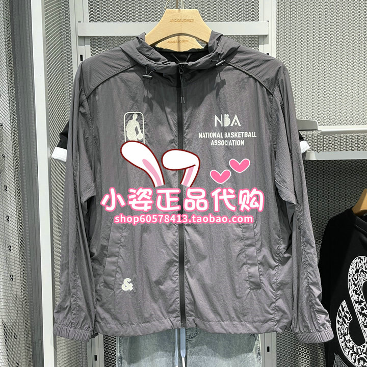 杰克琼斯NBA联名款时尚宽松防晒服 2253SP003 E42 6905571263530