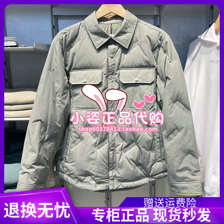 杰克琼斯2023新款轻薄款字母羽绒服 223323001 E62 6909925346191