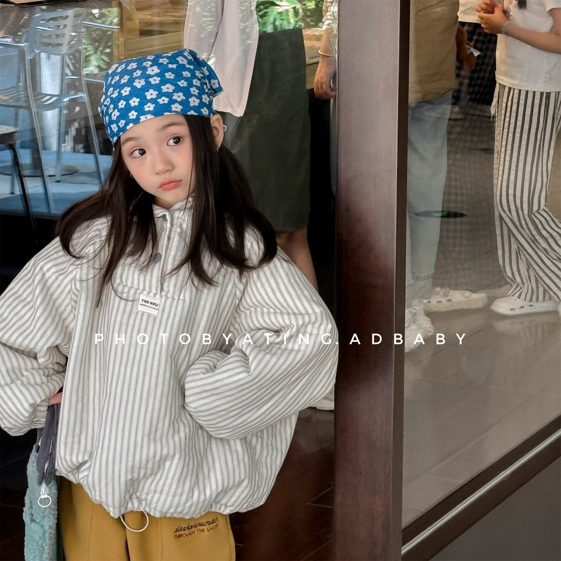 冬季男女童连帽保暖棉服