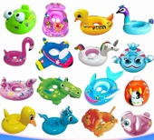 宝宝游泳圈1 3岁儿童白天鹅火烈鸟加厚腋下圈小孩婴儿坐圈公主